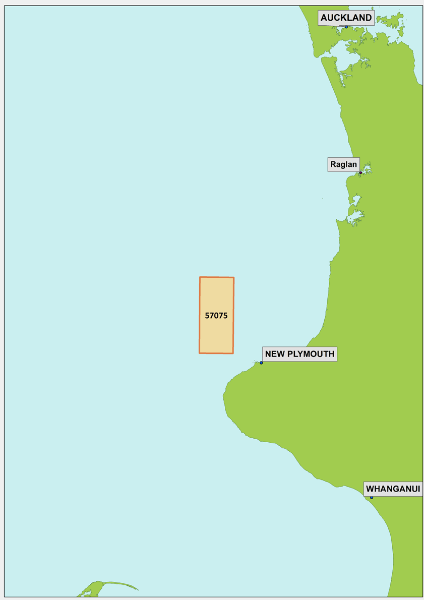 Map showing areas in New Zealand OMV have permits