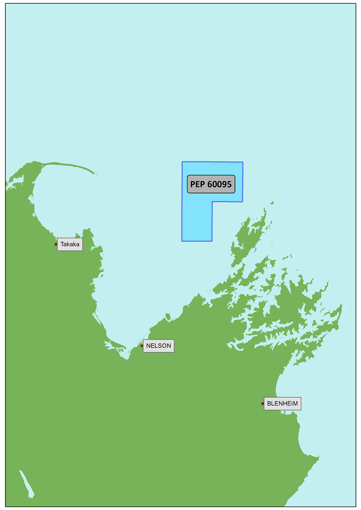 Map showing where Mont D’Or have been granted exploration permit in the Taranaki basin